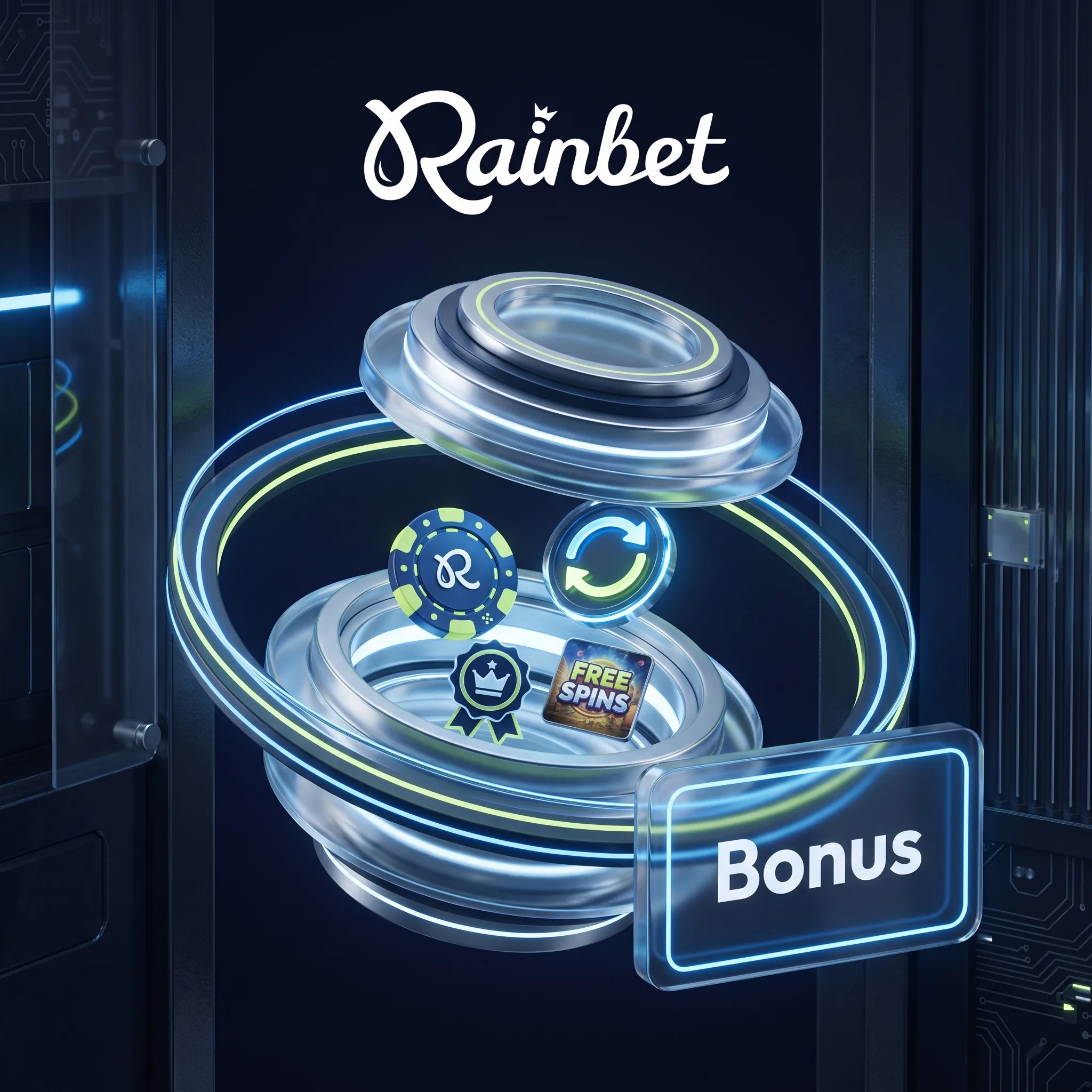 Rainbet bonus reward display