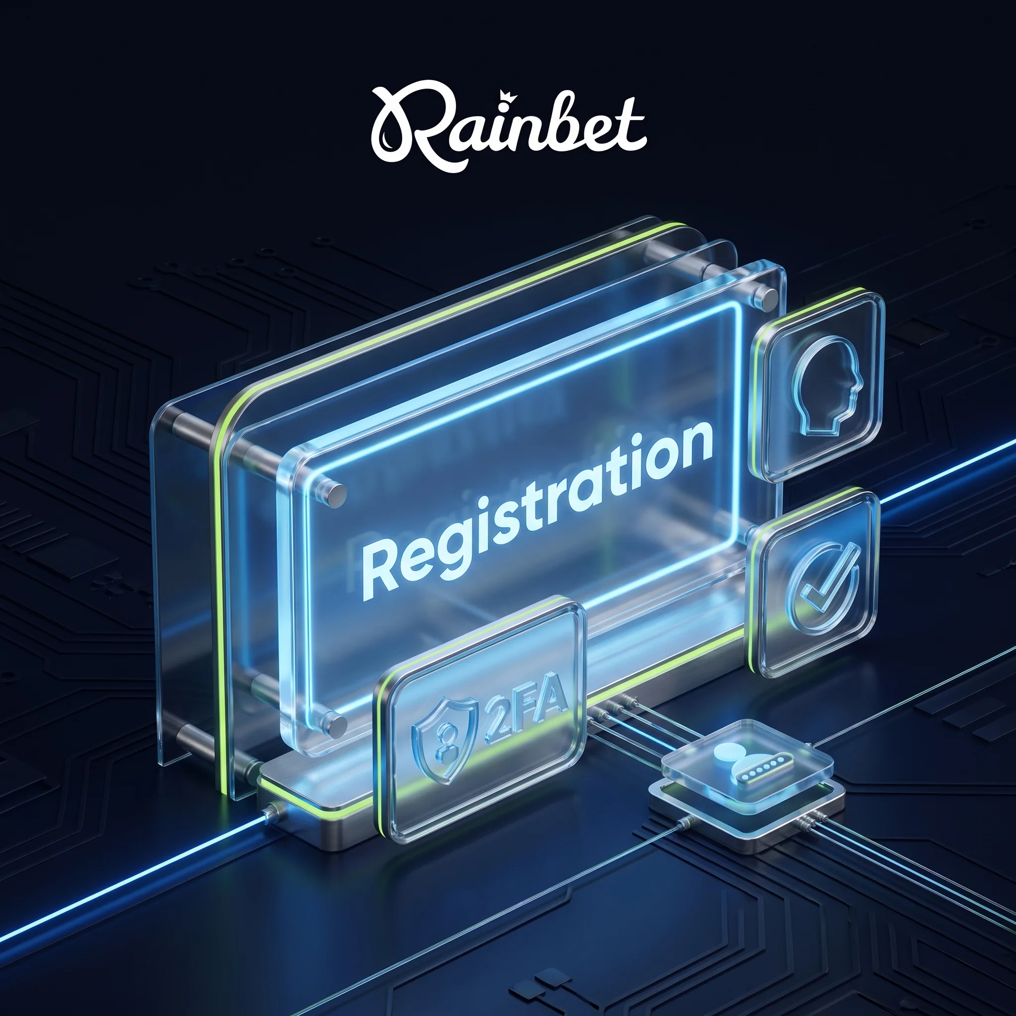 Rainbet registration and account security interface